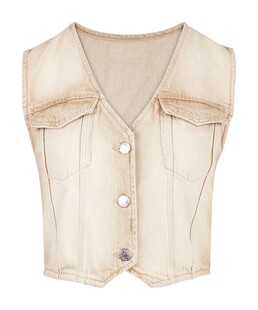 TK Maxx Brozowa kamizelka jeansowa 34.99 ZL