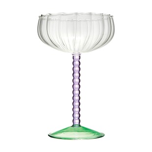 Tk Maxx Colourful kieliszek koktajlowy z zielona baza 27.99PLN