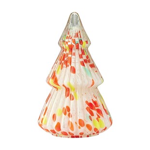 Tk Maxx Colourful szklana choinka w ozdobne plamy 74.99PLN