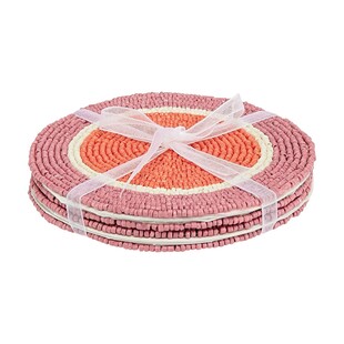 Tk Maxx Colourful zestaw 4 koralikowych podkladek pod kubek 59.99PLN