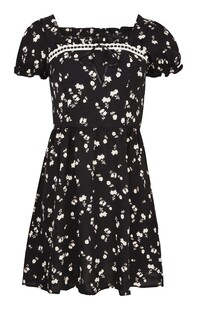 TK Maxx Czarna sukienka w kwiaty 84.99 ZL