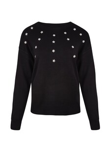 TK Maxx damski czarny sweter z cekinami 99.99PLN