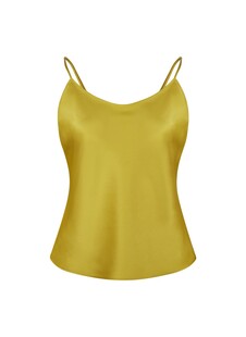 TK Maxx damski musztardowy satynowy top na ramiaczkach 133.99PLN