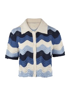 TK Maxx damski niebieski szydelkowy top 99.99PLN