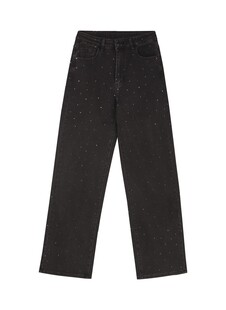 TK Maxx damskie czarne jeansy z cwiekami 169.99PLN