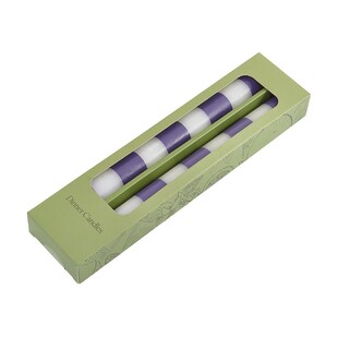 TK Maxx fioletowo-biale swieczki w paski 39.99 ZL