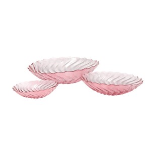 Tk Maxx Geo-digital zestaw 3 rozowych szklanych misek 74.99PLN