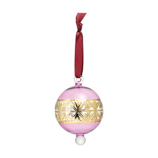 Tk Maxx glam fioletowo-zlota szklana bombka 19.99PLN