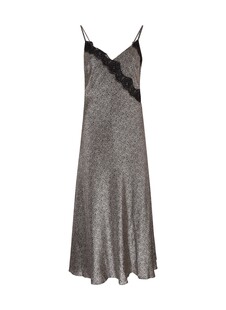 TK Maxx Gold Label damska czarna satynowa sukienka 699.99PLN