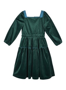 TK Maxx Gold label dziecieca zielona aksamitna sukienka 199.99PLN