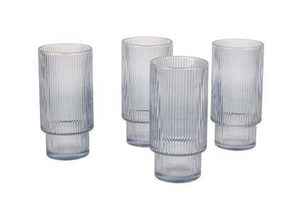 TK Maxx niebieskie szklanki w prazki 49.99PLN