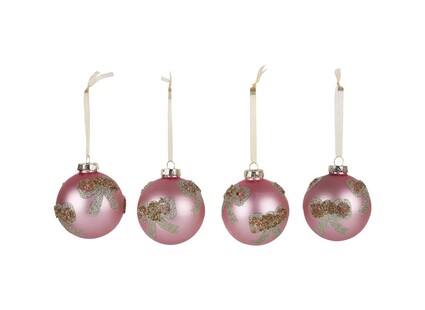 TK Maxx rozowe bombki z kokardkami 39.99PLN