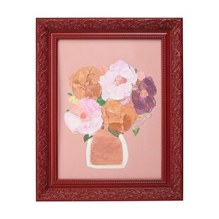 Tk Maxx Scandi obraz z kwiatami w czerwonej ramie 84.99PLN