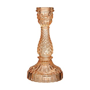 Tk Maxx Scandi rozowy szklany swiecznik 27.99PLN