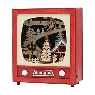 Tk Maxx Scandi swiateczna podswietlana ozdoba LED w ksztalcie telewizora 49.99PLN