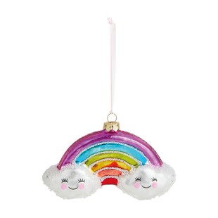 TK Maxx Szklana bombka tecza z 2 chmurkami 19.99 ZL