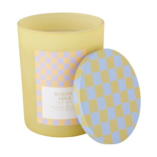 TK Maxx Zolta swieca zapachowa z pokrywka w kratke 54.99 ZL