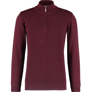 Burgundowa bluzka z zamkiem