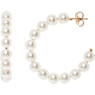 Złote kolczyki z perełkami