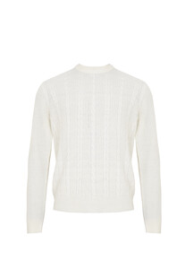 Bialy sweter