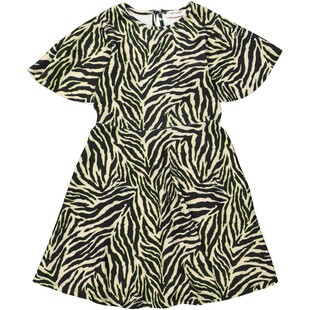 Wielokolorowa sukienka w zebrę