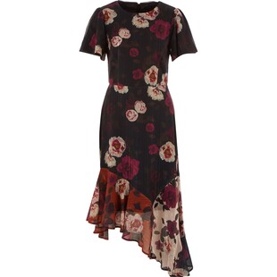 Asymetryczna sukienka w kwiaty