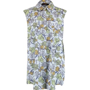 Koszula w kwiaty bez rękawów