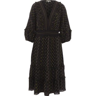 Sukienka midi w drobne kwiatki