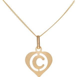 9-karatowy naszyjnik z sercem