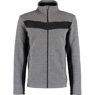 Szaro-czarna bluza na zamek