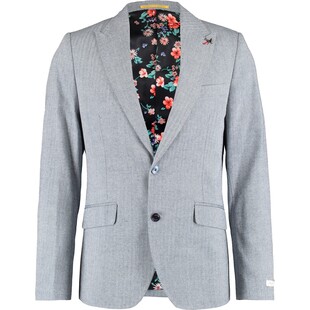 Męska marynarka z mieszanki lnu