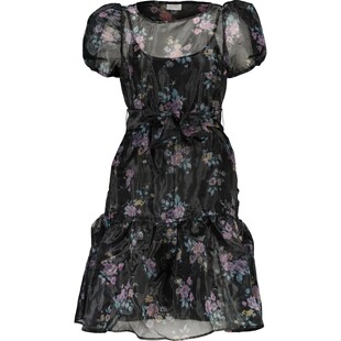 Czarna sukienka w kwiaty