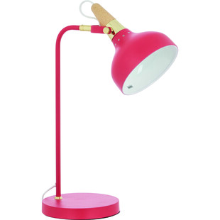 Koralowa lampa na biurko