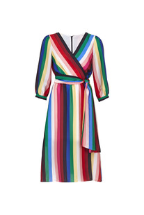 Kolorowa sukienka w paski