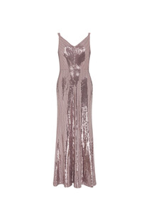 Różowa cekinowa sukienka