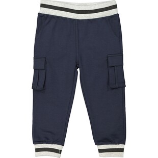 Granatowe spodnie z kieszeniami