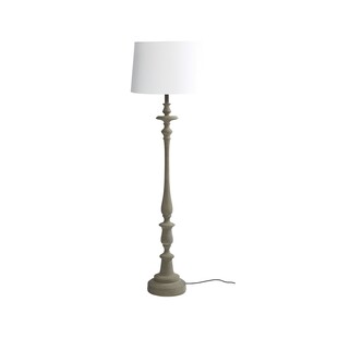 Szara lampa podłogowa