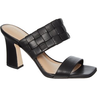 Czarne sandałki na słupku