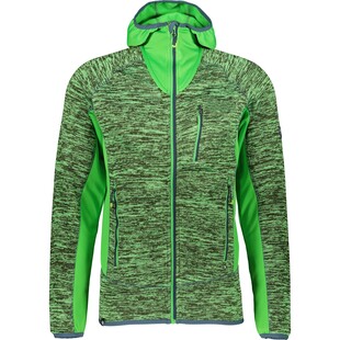 Zielona melanżowa bluza na zamek