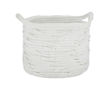 Bialy kosz z bawelny