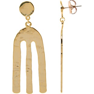 Złote wiszące kolczyki