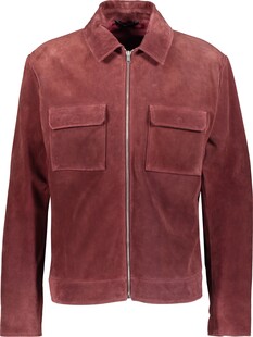 Zamszowa bordowa kurtka