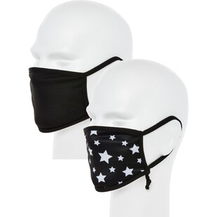 Czarne maseczki ochronne