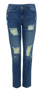 Jeansy z przetarciami