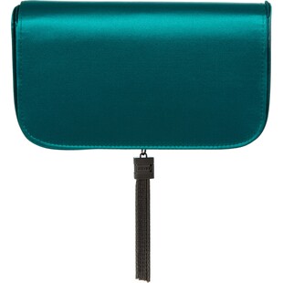 Zielona satynowa torebka