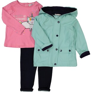 Komplet: spodnie, bluzka, kurtka