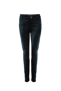 Zielone zamszowe spodnie