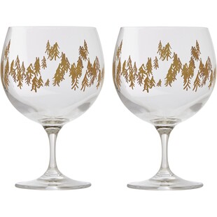 Kieliszki ze złotym wzorem