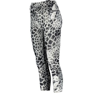 Szaro-białe legginsy