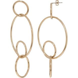 Złote kolczyki koła